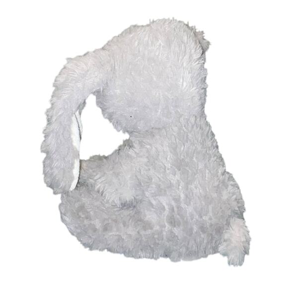 Walmart Plush Bunny Rabbit Curly Brown 10" Stuffed Animal Nursery Baby Shower - Picture 8 of 12